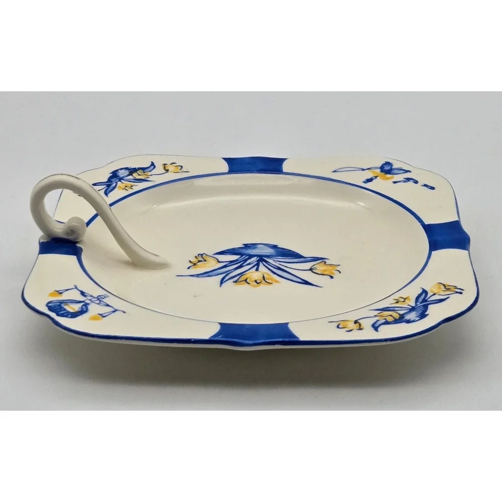 Hotta Yu Shoten & Co Lusterware‎ Japan 20's Floral Dish Numbered Hand Painted
